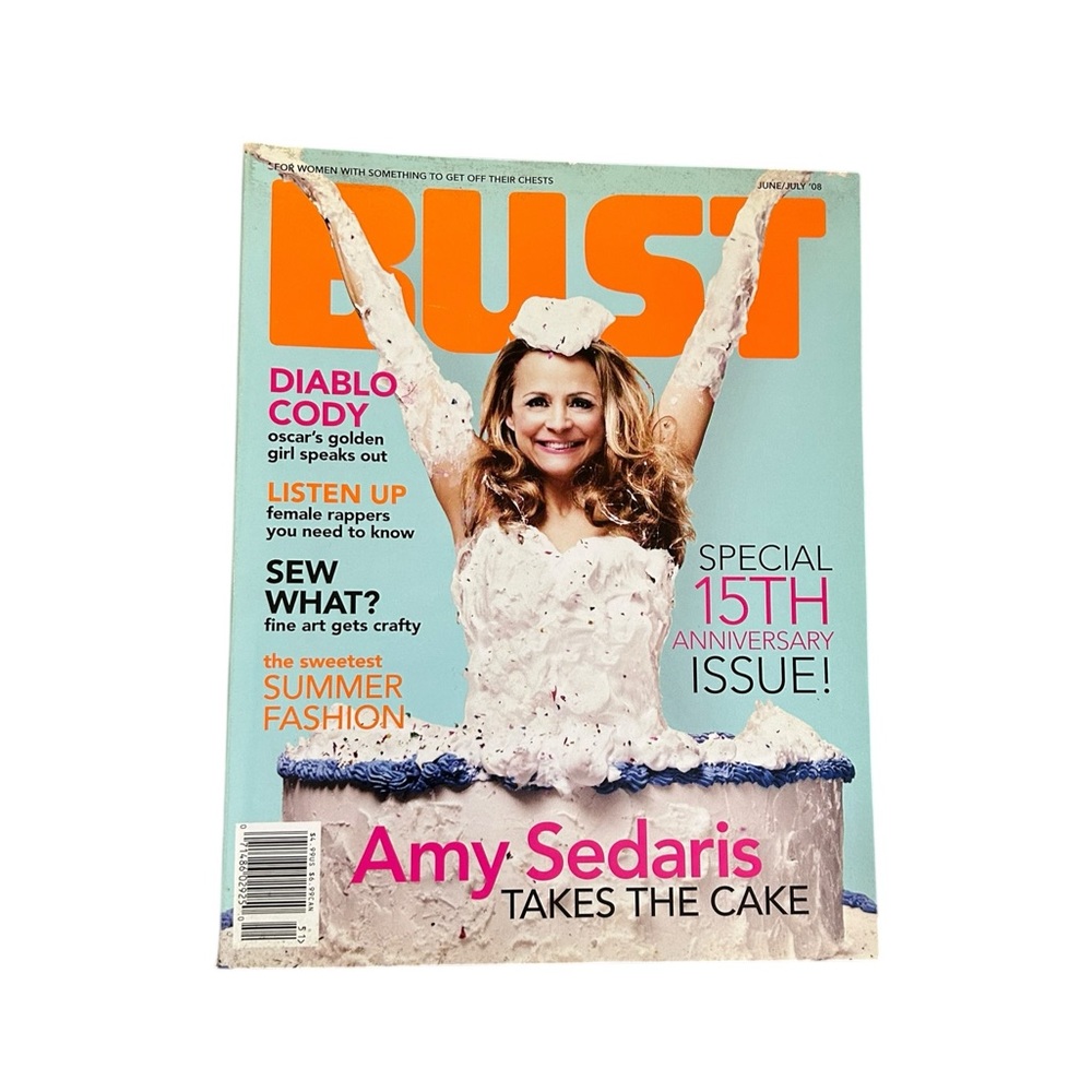 SALE BUST Magazine June/July 2008 15th Anniversary Amy Sedaris Indie Feminist